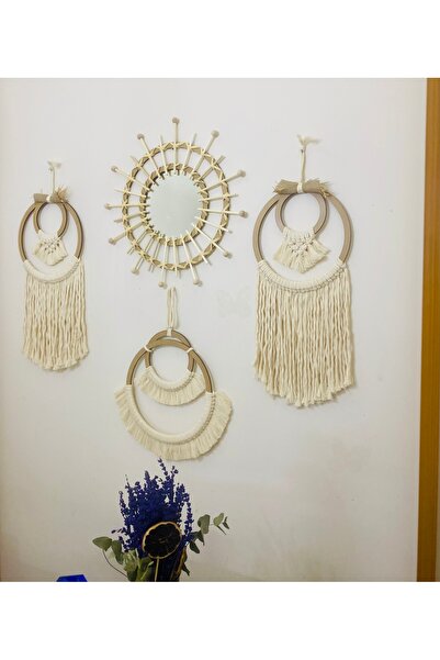 kattuna Kattun Macrame Mirror Set of 4