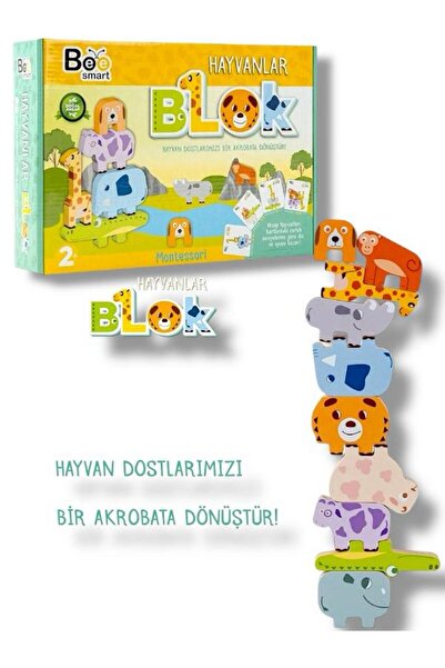 SAZE BS5724 BEE SMART HAYVANLAR BLOK Denge kurabilme yeteneği, el-göz koordin...