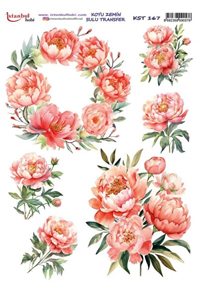 İstanbul Hobi Dark Background Water Transfer Paper 25X35Cm Kst-167