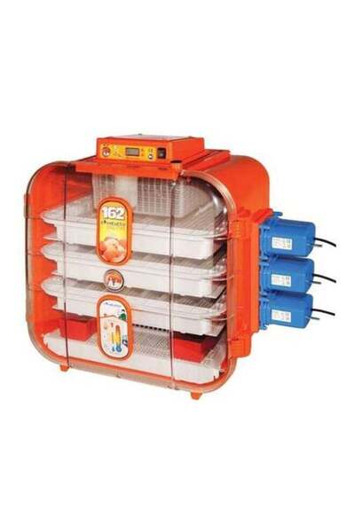 Novital حاضنة بيض رقمية أوتوماتيكية الدوران برتقالية/شفافة