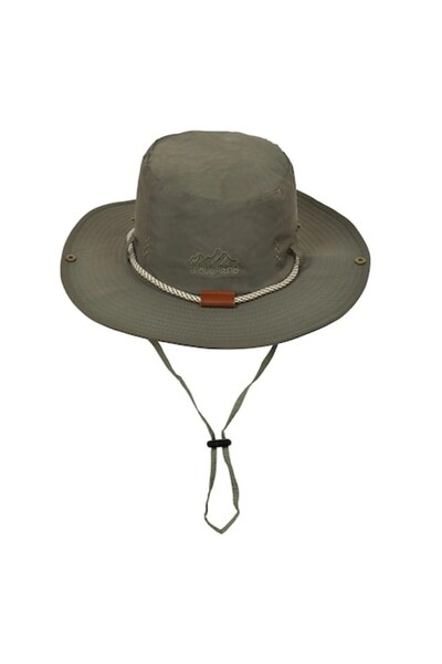 OEM Kaki Bucket Hat with Drawstring "Travellers" for Men