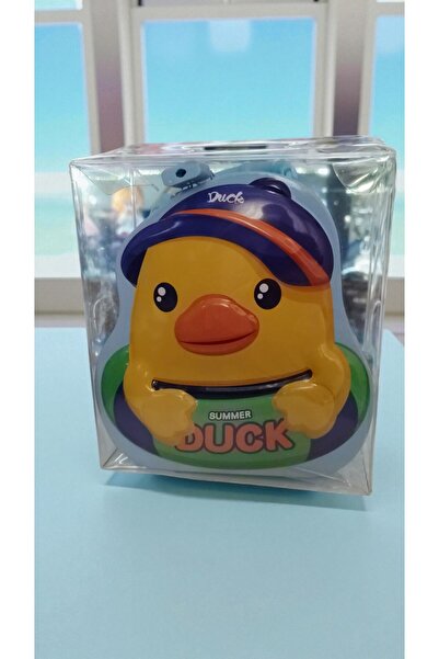 FAMEMUS ACCESSORY حصالة معدنية على شكل بطة مع قفل، مقاس المنتج: 17 سم × 15 سم