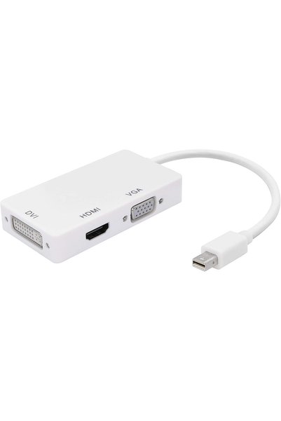AXIYIBZI محول 3 في 1 من Mini DP إلى HDMI و DVI و VGA بدقة 4K، محول Mini Displ...