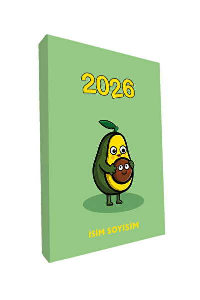 PAKLON Avokado İsme Özel 2026 Tarihli Ajanda