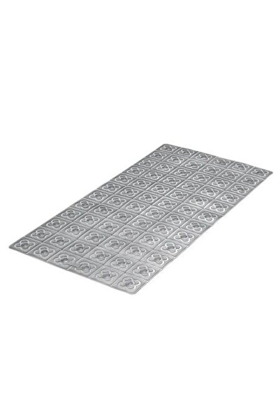 ANTBRO Covoraș de baie antiderapant din PVC, gri, 72 x 36 cm