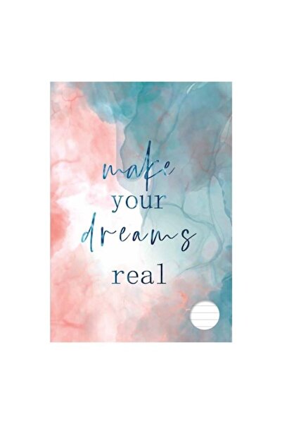 ANTBRO Caiet A4 pentru studenți Dictando 60 de coli, copertă roz-albastră mar...