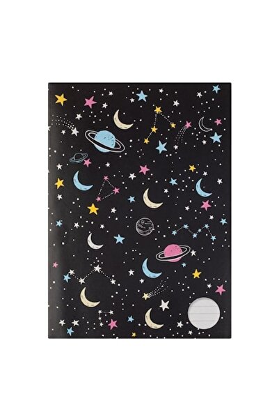 ANTBRO Student Notebook A4 Dictando "Black Cover with Moon Pattern", 100 sheets - Brand