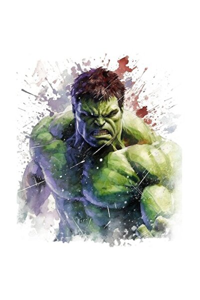 OEM Sticker - Fictional Superhero (Incredible Hulk), Marvel, Paint Splatters, White Border, PVC Vinyl 10