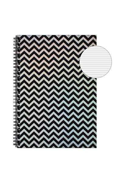 ANTBRO A4 Notebook (Dictando) – Iridescent Linear Cover, Spiral – 2 Subjects, 80 Sheets