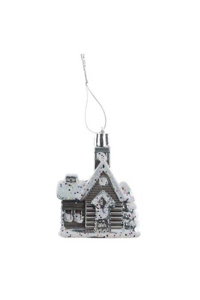 ANTBRO set de 6 globuri de Crăciun în formă de căsuțe acoperite de zăpadă, pl...