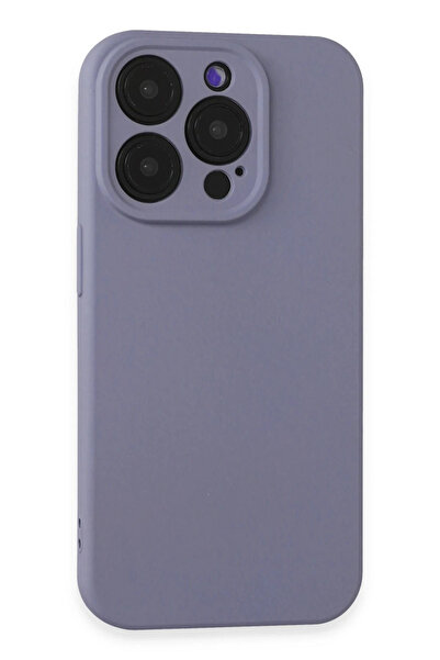 NewFace حافظة MTXDPN لهاتف iPhone 15 Pro Max من السيليكون المخملي الداخلي (153318) - أرجواني