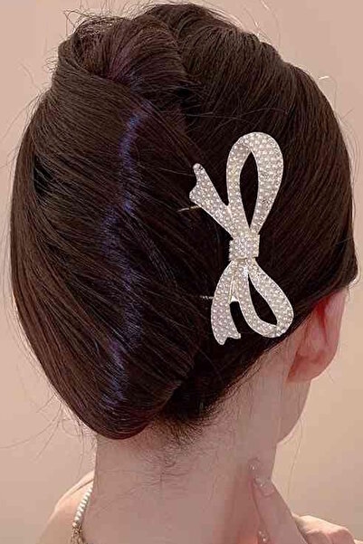 CAŞ DEKORASYON Gold Color Pearl Bun Hairpin