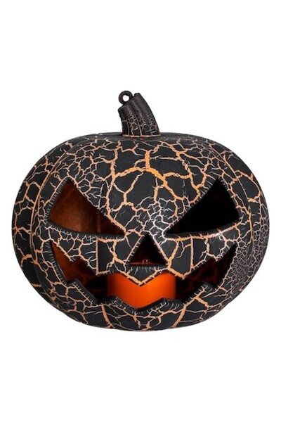 ANTBRO Dovleac negru cu LED și efect sonor 15x15x14 cm