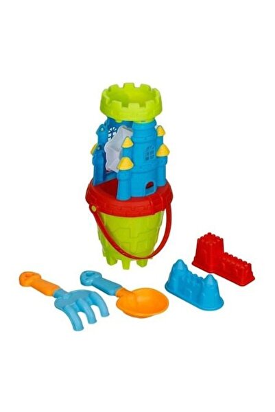 ANTBRO Set de jucării de plajă pentru copii – Moară de apă tip castel cu găle...