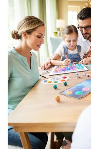 007 Kids' heart-shaped capacitive stylus pair for touchscreens, durable rubber tips, universal (light pi