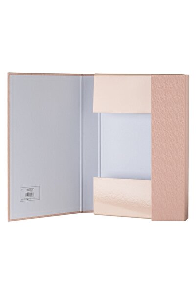 NO BRAND Document holder, 24 x 35 x 5.5 cm, Pink/Gold
