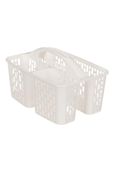 NO BRAND Detergent storage organizer with handle and dividers, 30.5x21.5x18.5 cm