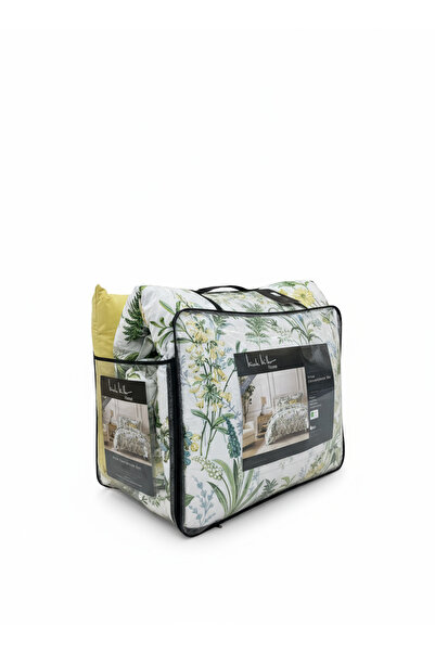 Bee Home Bed and Bath Adeco Yellow King Duvets, 8 Piece 100% Cotton Comforter Set, King Size Quilt Set | Black Friday