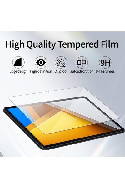 007 [2+1] Moninesta Tempered Glass Screen Protector & 360° Rotating Leather Case for Huawei MatePad SE