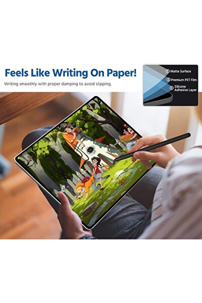 007 Loconi 2-Pack Paper-Like Screen Protector for Galaxy Tab S10 Ultra 2024 (14.6") - Matte, Anti-Scratc