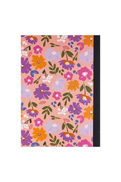 ANTBRO B5 Notebook, 2 subjects, 64 sheets, pink with flowers