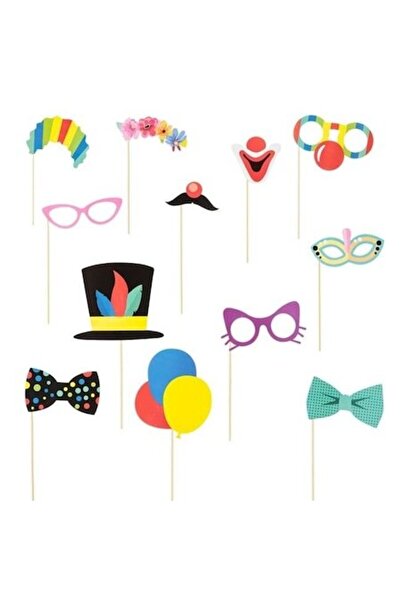 ANTBRO Set de 12 recuzită foto pentru petrecere Antbro® cu design de clovn