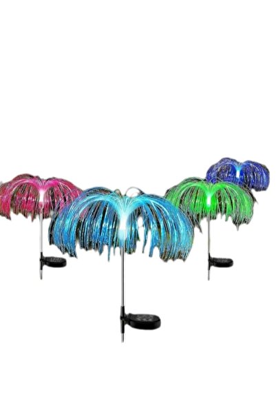 OEM Set of 2 decorative solar outdoor lamps, waterproof, 7 color-changing, auto on/off, for garden