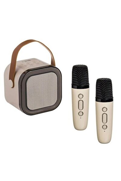 ANTBRO Portable Karaoke Set with RGB Lights and Wireless Microphones