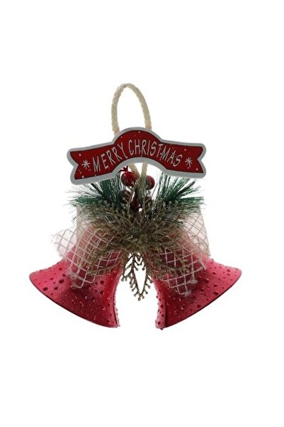 ANTBRO ® Ornament de brad de Crăciun - clopoțel roșu, 10 cm