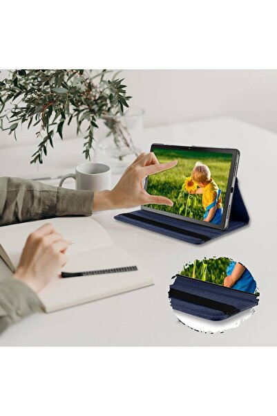 neslin PU Leather Case for Huawei MatePad 11.5-inch (Blue) - 360° Rotating Stand