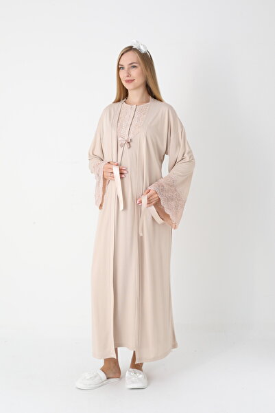 Lohusa Homewear Γυναικείο νυχτικό εγκυμοσύνης με δαντέλα ειδικής σχεδίασης, χ...