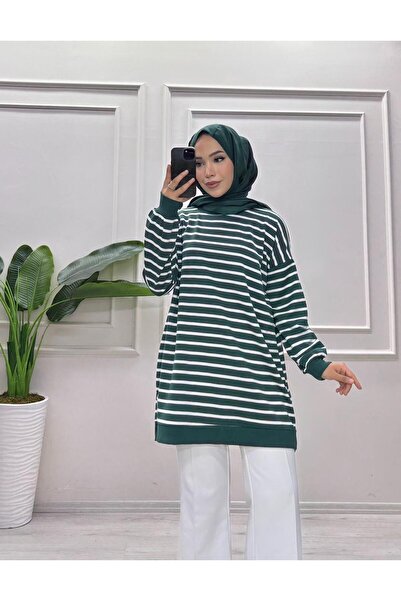 moda acar Striped Two-Ply Sweat