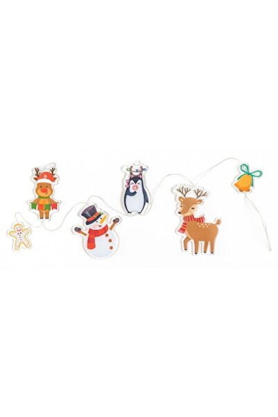 OEM Christmas Jelly LED Decorative Window Stickers, Reusable, Battery-powered, No Adhesive, 30 x 13 cm,