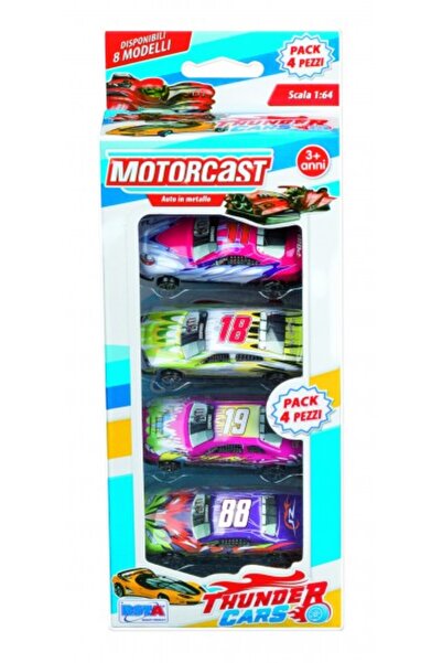 RS Toys Sada 4 autíček, měřítko 1:64