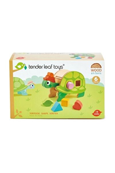 Tender Leaf Toys Broasca testoasa didactica, din lemn premium - Tortoise Shap...