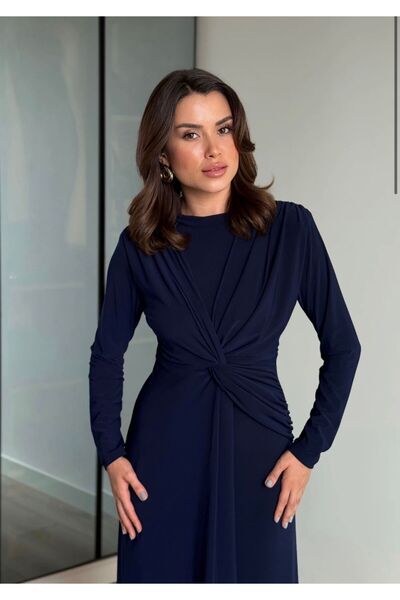 Bİ GİYİM Μακρύ φόρεμα με λεπτομέρεια με κόμπους