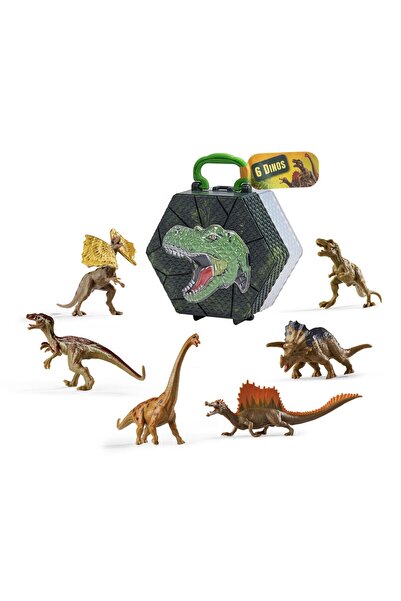 Simba Nature World Dino Set of 6 Dinosaurs in Pyramid Box