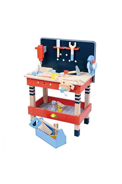 Tender Leaf Toys Εργαστήριο ξύλου υψηλής ποιότητας - Πάγκος εργαλείων TenderL...