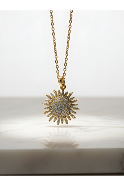 TURBİJ Güneş Şeklinde Çelik Kolye