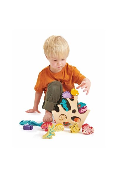 Tender Leaf Toys Asezarea cu corali, din lemn premium - Stacking Coral Reef -...