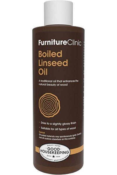 Furniture Clinic Boiled Linseed Oil for Wood, Natural Formula for Wooden Furniture Finish