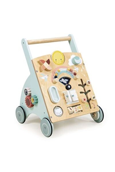 Tender Leaf Toys Antemergator cu activitati, din lemn premium - Sunshine Baby Activity Walker -