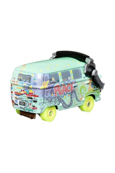 mattel Cars glow racers metal car fillmore 1 to 55 scale