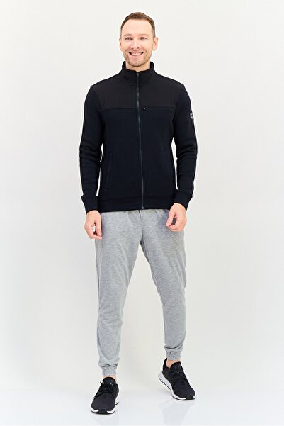 SKECHERS Men Sportswear Fit Long Sleeve Outdoor Sweatshirt, Black