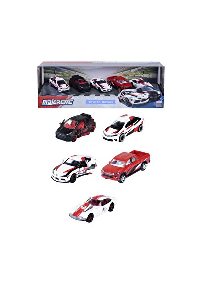 Evelise MAJORETTE SET 5 MASINUTE METALICE TOYOTA RACING SCARA 1 LA 64