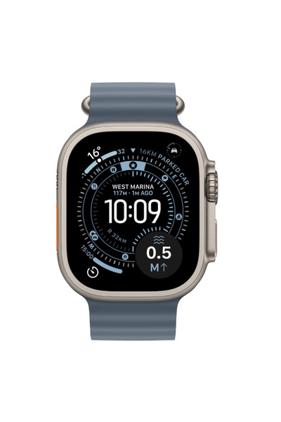 Apple Watch Ultra 3 GPS+Cellular 49mm Titan cu curea Anchor Blue Ocean