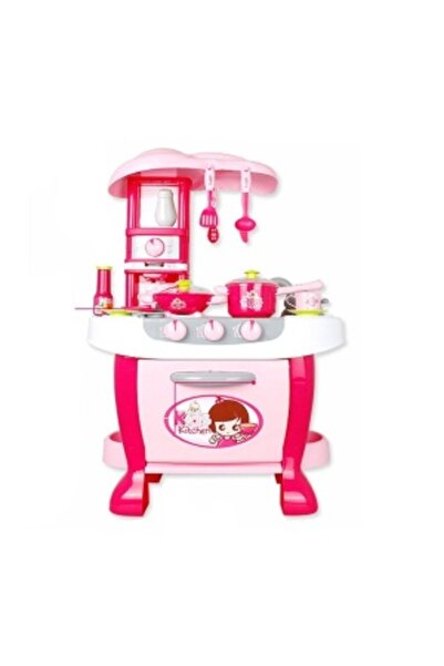 CREATIVE Toy Kitchen for Children 3+ Years with Sounds, Lights and 14 Accessories, Pink