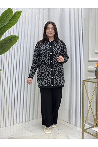 GK Leopard Patterned Knitwear Set