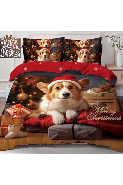 Casa de Vis Double bed linen set, 6 pieces, satin cotton, 220 x 230 cm, Q2-31