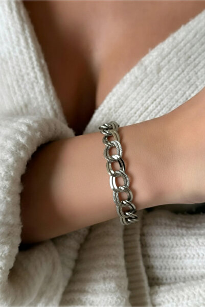 Modacaprea Çelik Samanyolu Kadın Bileklik – 18+2 Cm Altın Renk Bileklik | Kar...